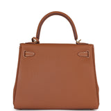 Hermes Kelly Retourne 25 Gold Togo Gold Hardware