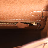 Hermes Kelly Retourne 25 Gold Togo Gold Hardware