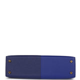 Hermes Casaque Kelly Sellier 20 Bleu Electric and Bleu Encre Epsom Gold Hardware