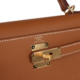 Hermes Kelly Sellier 28 Gold Epsom Gold Hardware