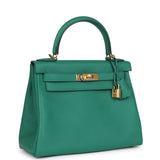 Hermes Kelly Retourne 28 Vert Vertigo Clemence Gold Hardware