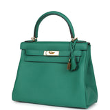 Hermes Kelly Retourne 28 Vert Vertigo Clemence Gold Hardware