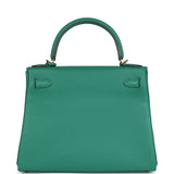 Hermes Kelly Retourne 28 Vert Vertigo Clemence Gold Hardware