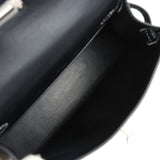 Hermes Special Order (HSS) Kelly Sellier 20 Black Chevre Mysore Palladium Hardware