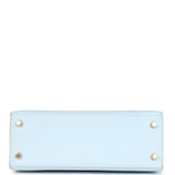 Hermes Kelly Sellier 25 Bleu Brume Epsom Gold Hardware