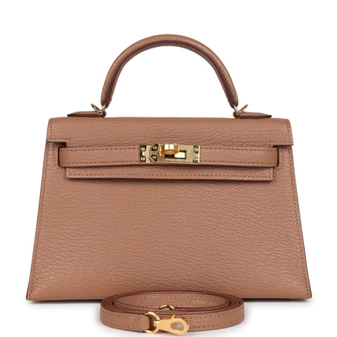 Hermes Kelly Sellier 20 Quebracho Chevre Gold Hardware