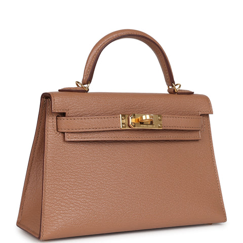 Hermes Kelly Sellier 20 Quebracho Chevre Gold Hardware