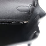 Hermes Kelly Retourne 28 Black Togo Palladium Hardware