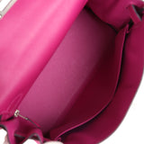 Hermes Kelly Retourne 28 Rose Poupre Evercolor Palladium Hardware