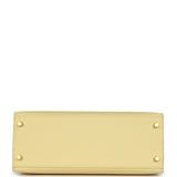 Hermes Kelly Sellier 28 Jaune Poussin Epsom Gold Hardware