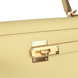 Hermes Kelly Sellier 28 Jaune Poussin Epsom Gold Hardware