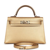 Hermes Kelly Sellier 20 Dore Chevre Chamkilight Permabrass Hardware