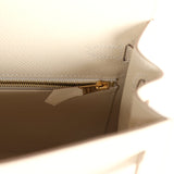 Hermes Kelly Sellier 25 Craie Epsom Gold Hardware