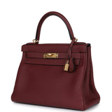 Hermes Kelly Retourne 28 Rouge H Togo Gold Hardware