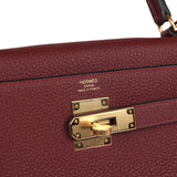 Hermes Kelly Retourne 28 Rouge H Togo Gold Hardware