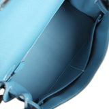 Hermes Kelly Retourne 28 Blue Jean Togo Palladium Hardware