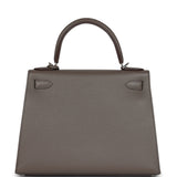 Hermes Kelly Sellier 28 Etain Epsom Palladium Hardware