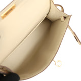 Hermes Kelly Sellier 20 Vanille Matte Alligator Gold Hardware