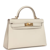 Hermes Kelly Sellier 20 Craie Epsom Gold Hardware