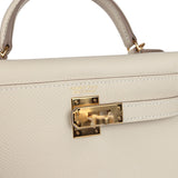 Hermes Kelly Sellier 20 Craie Epsom Gold Hardware