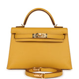 Hermes Kelly Sellier 20 Jaune Ambre Epsom Gold Hardware - Thumbnail View 1