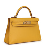 Hermes Kelly Sellier 20 Jaune Ambre Epsom Gold Hardware - Thumbnail View 2