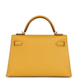 Hermes Kelly Sellier 20 Jaune Ambre Epsom Gold Hardware - Thumbnail View 4