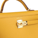 Hermes Kelly Sellier 20 Jaune Ambre Epsom Gold Hardware - Thumbnail View 7