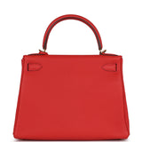 Hermes Kelly Retourne 28 Geranium Togo Gold Hardware