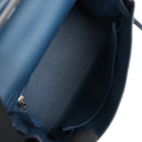 Hermes Kelly Retourne 25 Bleu De Prusse Togo Palladium Hardware