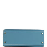 Hermes Kelly Sellier 28 Blue Jean Epsom Gold Hardware