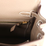 Hermes Kelly Retourne 25 Etoupe Togo Gold Hardware