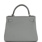 Hermes Kelly Retourne 28 Gris Mouette Togo Gold Hardware