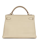 Pre-owned Hermes Kelly Retourne 32 Parchemin Togo Gold Hardware