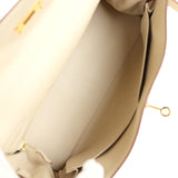 Pre-owned Hermes Kelly Retourne 32 Parchemin Togo Gold Hardware