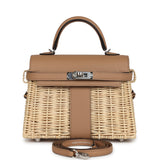 Hermes Mini Picnic Kelly 20 Chai Swift Palladium Hardware