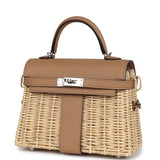 Hermes Mini Picnic Kelly 20 Chai Swift Palladium Hardware