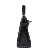 Hermes Special Order (HSS) Kelly Sellier 20 Black Verso Epsom Palladium Hardware