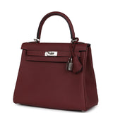 Hermes Kelly Retourne 25 Rouge H Togo Palladium Hardware