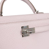 Hermes Kelly Sellier 20 Mauve Pale Chevre Palladium Hardware