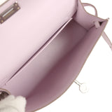 Hermes Kelly Sellier 20 Mauve Pale Chevre Palladium Hardware