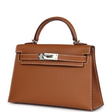 Hermes Kelly Sellier 20 Gold Epsom Palladium Hardware