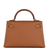 Hermes Kelly Sellier 20 Gold Epsom Palladium Hardware