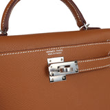 Hermes Kelly Sellier 20 Gold Epsom Palladium Hardware