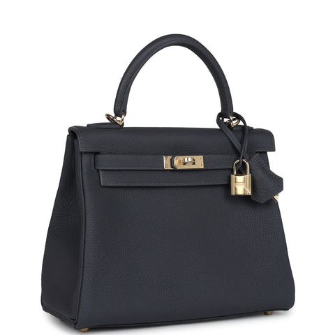 Hermes Kelly Retourne 25 Ardoise Togo Permabrass Hardware