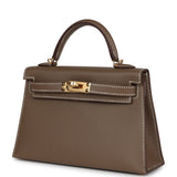 Hermes Kelly Sellier 20 Etoupe Madame Gold Hardware