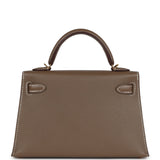 Hermes Kelly Sellier 20 Etoupe Madame Gold Hardware