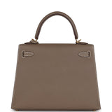 Hermes Kelly Sellier 25 Etoupe Epsom Gold Hardware