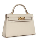 Hermes Kelly Sellier 20 Craie Epsom Gold Hardware