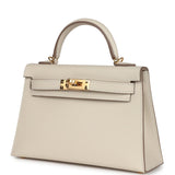 Hermes Kelly Sellier 20 Craie Epsom Gold Hardware